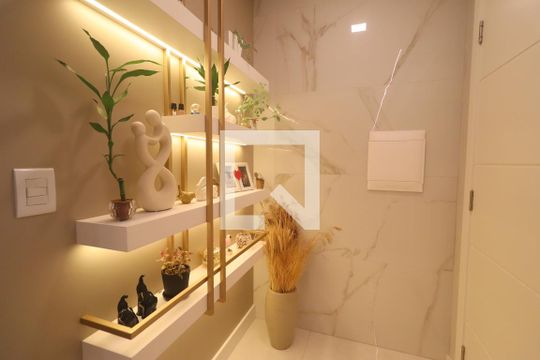 Sala detalhe de apartamento à venda com 1 quarto, 90m² em Centro, Novo Hamburgo