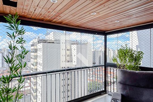 Varanda de apartamento à venda com 2 quartos, 93m² em Vila Gomes Cardim, São Paulo