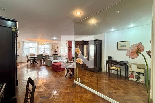Sala de apartamento para alugar com 3 quartos, 150m² em Copacabana, Rio de Janeiro