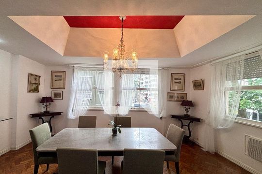 Sala de apartamento para alugar com 3 quartos, 150m² em Copacabana, Rio de Janeiro