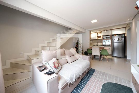 Sala/Cozinha de casa de condomínio à venda com 2 quartos, 80m² em Jardim Lisboa, São Paulo