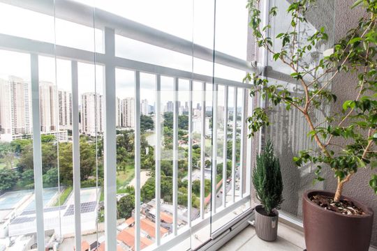 Varanda de apartamento à venda com 3 quartos, 76m² em Centro, Barueri