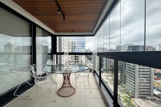 Varanda de apartamento para alugar com 1 quarto, 89m² em Vila Olímpia, São Paulo