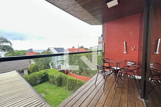 Varanda gourmet de apartamento para alugar com 1 quarto, 48m² em Santo Antonio de Lisboa, Florianópolis