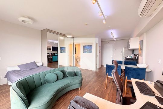 Quarto - Studio de kitnet/studio à venda com 1 quarto, 45m² em Vila Argos Velha, Jundiaí
