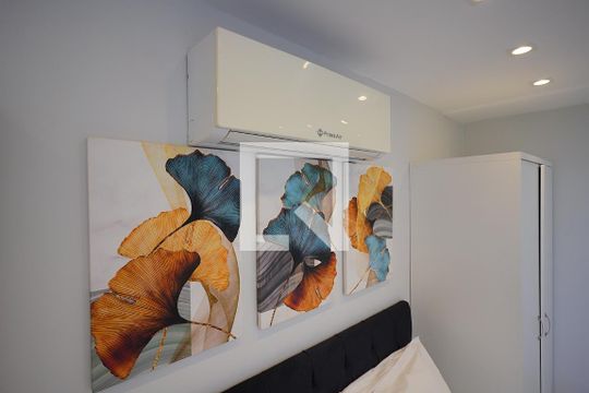 Ar condicionado de kitnet/studio para alugar com 1 quarto, 26m² em Santo Antonio de Lisboa, Florianópolis