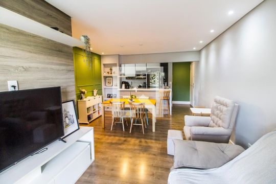 Sala  de apartamento à venda com 3 quartos, 87m² em Jardim Esperanca, Barueri