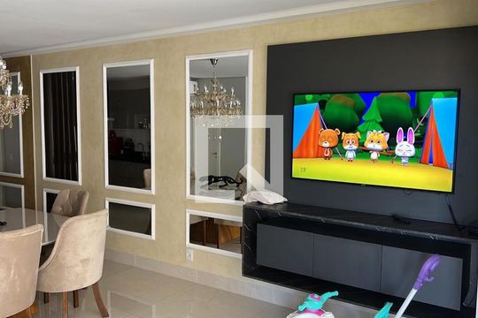 Sala de apartamento para alugar com 3 quartos, 108m² em Jardim Karaíba, Uberlândia