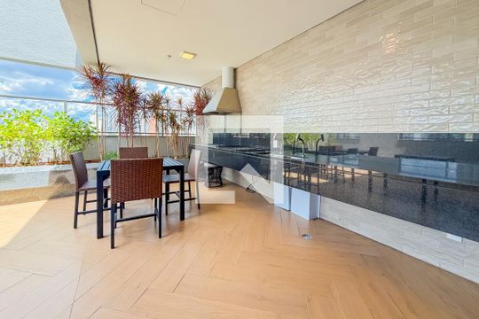 Churrasqueira - Rooftop de kitnet/studio à venda com 1 quarto, 28m² em Jardim Aurelia, São Paulo