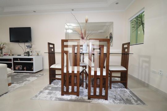 Sala de jantar de casa à venda com 3 quartos, 137m² em Jardim Progresso, Santo André