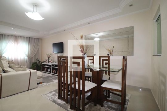 Sala de jantar de casa à venda com 3 quartos, 137m² em Jardim Progresso, Santo André