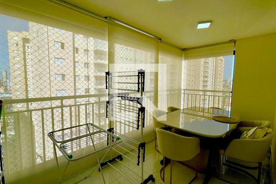 Varanda da Sala de apartamento à venda com 2 quartos, 70m² em Vila Progresso, Guarulhos