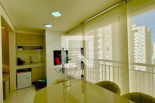 Varanda da Sala de apartamento à venda com 2 quartos, 70m² em Vila Progresso, Guarulhos