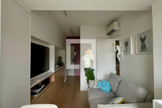 Sala de apartamento à venda com 1 quarto, 34m² em Cerqueira César, São Paulo