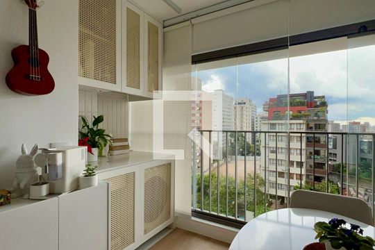 Varanda de apartamento à venda com 1 quarto, 34m² em Cerqueira César, São Paulo