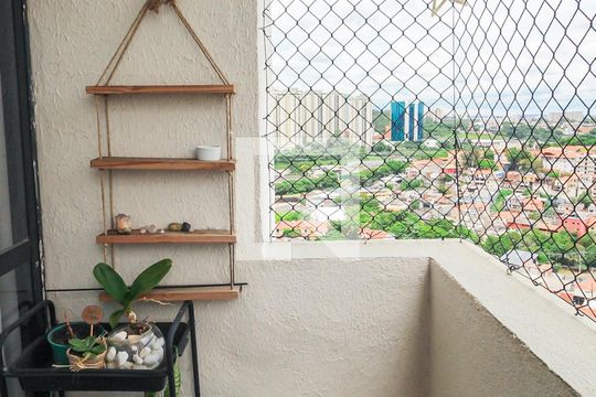 Varanda da Sala de apartamento à venda com 2 quartos, 53m² em Jardim Monte Alegre, Taboão da Serra