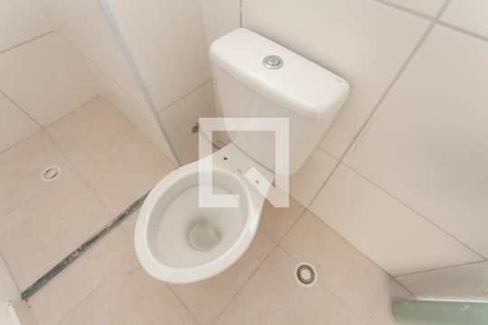 Banheiro de apartamento para alugar com 2 quartos, 35m² em Usina Piratininga, São Paulo