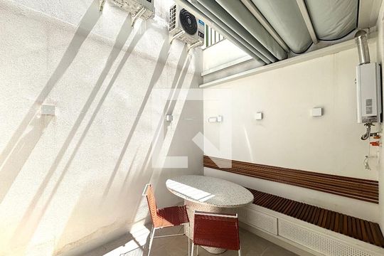 Varanda/serviço de apartamento à venda com 1 quarto, 52m² em Jardim Botânico, Rio de Janeiro