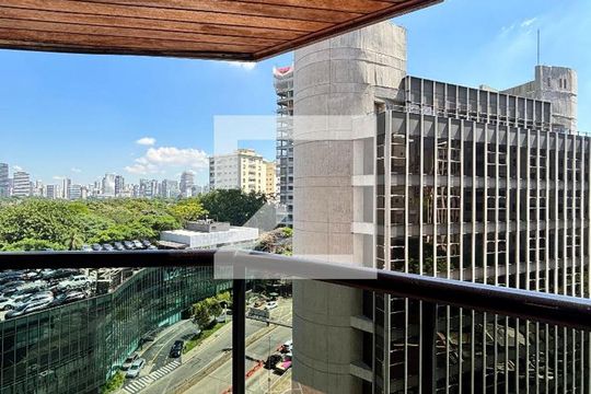 Varanda de apartamento à venda com 1 quarto, 43m² em Jardim Paulistano, São Paulo