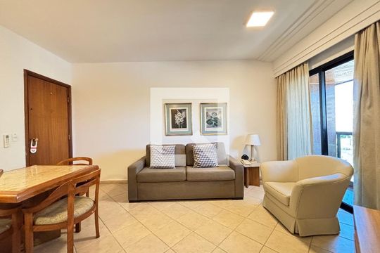 Sala de apartamento à venda com 1 quarto, 43m² em Jardim Paulistano, São Paulo
