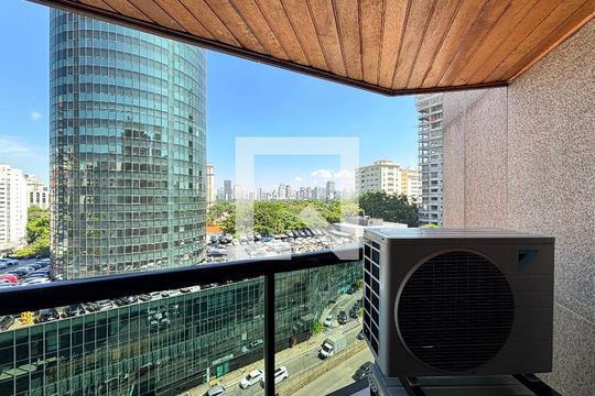 Varanda de apartamento à venda com 1 quarto, 43m² em Jardim Paulistano, São Paulo