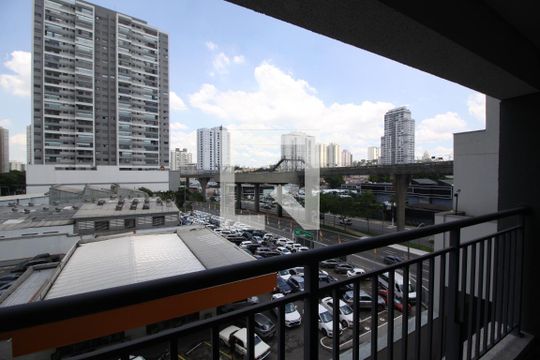 Varanda da Sala de kitnet/studio à venda com 1 quarto, 28m² em Jardim Independência (são Paulo), São Paulo