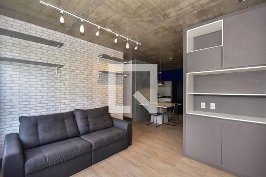 Sala de apartamento para alugar com 2 quartos, 74m² em Panamby, São Paulo