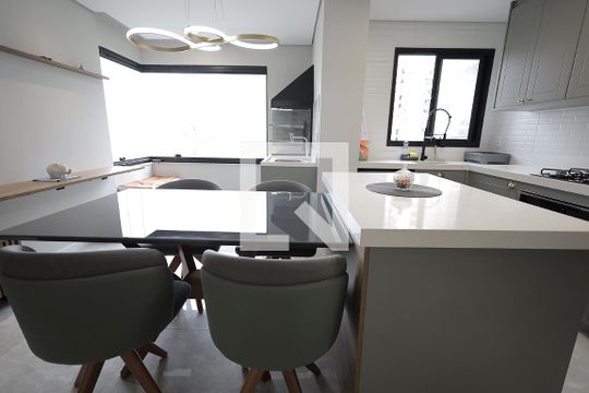 Sala / Cozinha / Gourmet de apartamento à venda com 3 quartos, 93m² em Campestre, Santo André