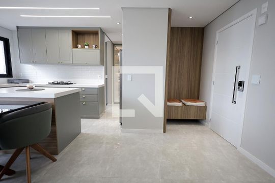 Sala / Cozinha / Gourmet de apartamento à venda com 3 quartos, 93m² em Campestre, Santo André