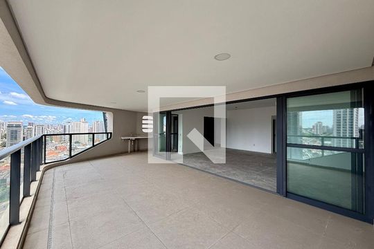 Varanda da Sala de apartamento à venda com 3 quartos, 227m² em Chácara Santo Antônio (Zona Sul), São Paulo