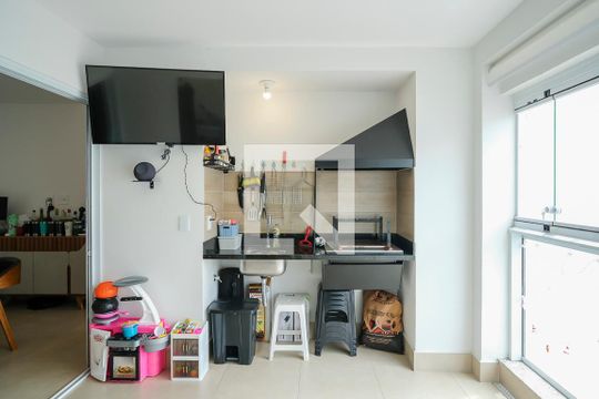 Varanda gourmet de apartamento à venda com 2 quartos, 86m² em Santo Antônio, São Caetano do Sul