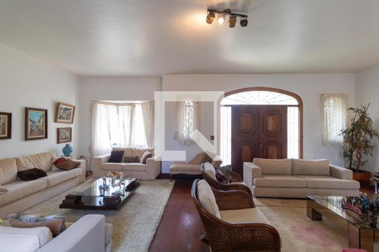 Sala de casa de condomínio à venda com 5 quartos, 760m² em Parque Nova Campinas, Campinas