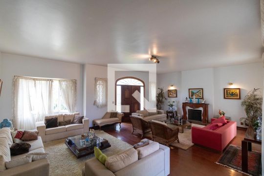 Sala de casa de condomínio à venda com 5 quartos, 760m² em Parque Nova Campinas, Campinas