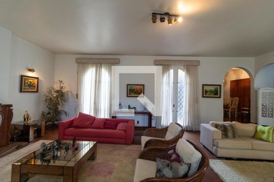 Sala de casa de condomínio à venda com 5 quartos, 760m² em Parque Nova Campinas, Campinas