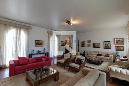 Sala de casa de condomínio à venda com 5 quartos, 760m² em Parque Nova Campinas, Campinas