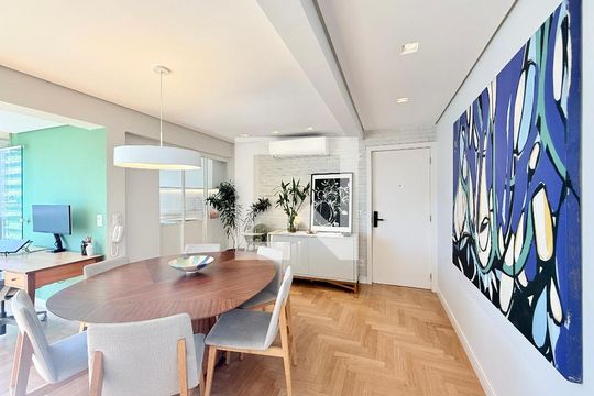 Sala  de apartamento à venda com 2 quartos, 168m² em Brooklin, São Paulo