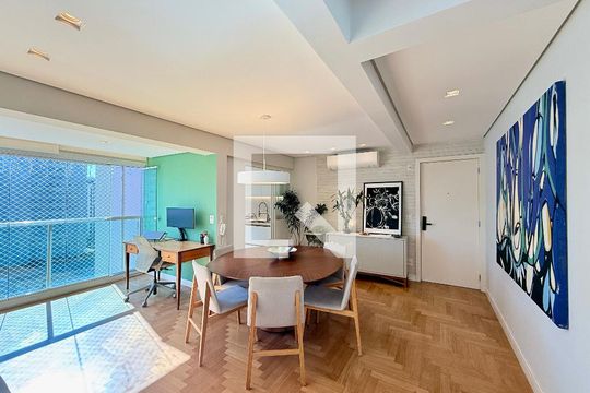 Sala  de apartamento à venda com 2 quartos, 168m² em Brooklin, São Paulo