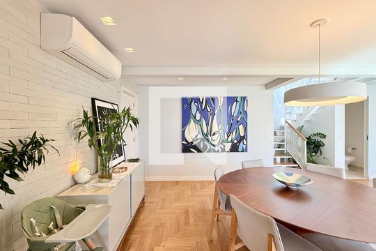 Sala  de apartamento à venda com 2 quartos, 168m² em Brooklin, São Paulo