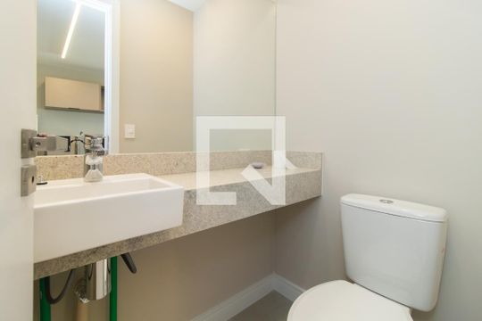 Lavabo de apartamento à venda com 1 quarto, 44m² em Cidade Baixa, Porto Alegre