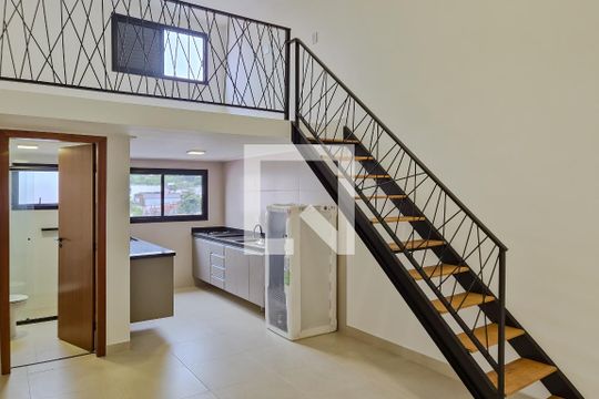 Sala de apartamento para alugar com 1 quarto, 39m² em Vila Alvinopolis, São Bernardo do Campo