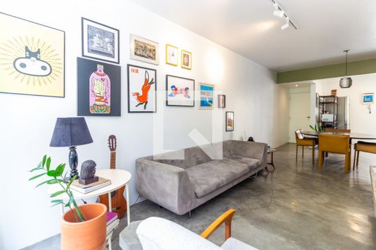 Sala de apartamento para alugar com 1 quarto, 60m² em Jardim Paulista, São Paulo