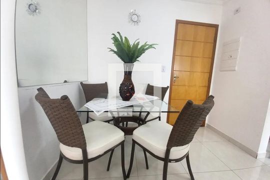 Sala de apartamento para alugar com 2 quartos, 64m² em Aviação, Praia Grande