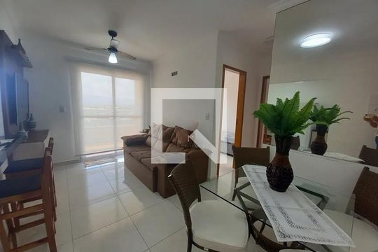 Sala de apartamento para alugar com 2 quartos, 64m² em Aviação, Praia Grande