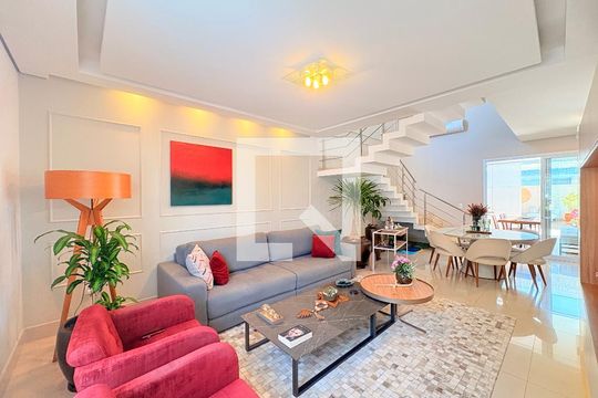 Sala de casa de condomínio à venda com 3 quartos, 193m² em Recanto Quarto Centenário, Jundiaí