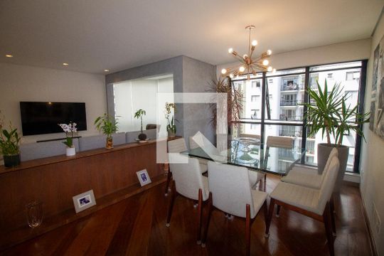 Sala de Jantar de apartamento para alugar com 3 quartos, 122m² em Brooklin, São Paulo