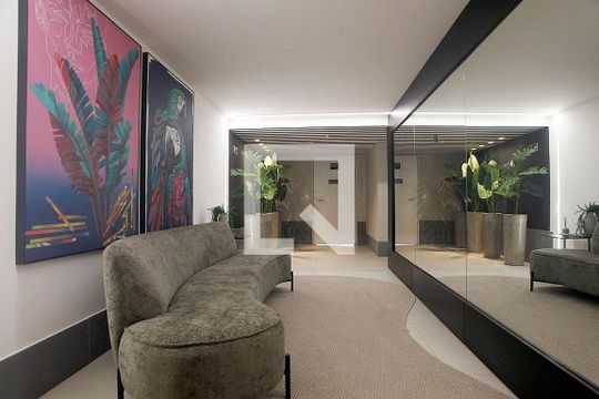 Área Comum - Lounge de kitnet/studio à venda com 1 quarto, 34m² em Farroupilha, Porto Alegre