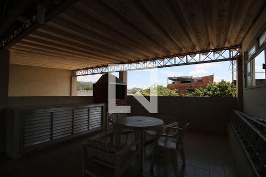 Terraço de casa à venda com 3 quartos, 650m² em Curicica, Rio de Janeiro