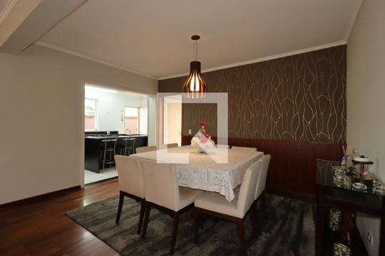 Sala de Jantar de casa à venda com 3 quartos, 235m² em Vila Curuçá, Santo André