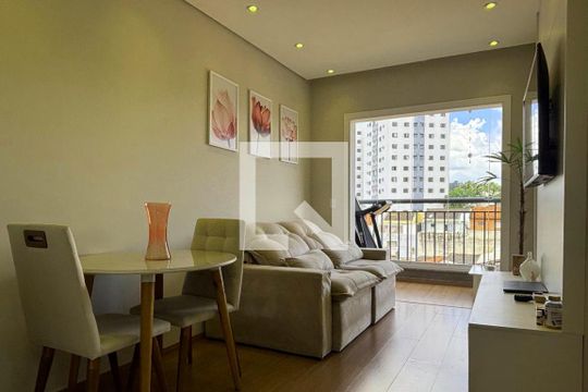 Sala de apartamento à venda com 1 quarto, 40m² em Vila Iracema, São Bernardo do Campo