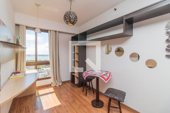Sala de apartamento para alugar com 1 quarto, 34m² em Praia de Belas, Porto Alegre